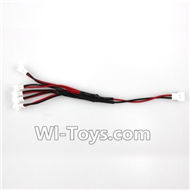 Subotech S660 Spare Parts-26 Upgrade 1-to-5 Plug wire(Small White-to-White Plug),Subotech S660 RC Quadcopter Spare Parts Accessories,Subotech S660 RC  Drone Replacement Parts